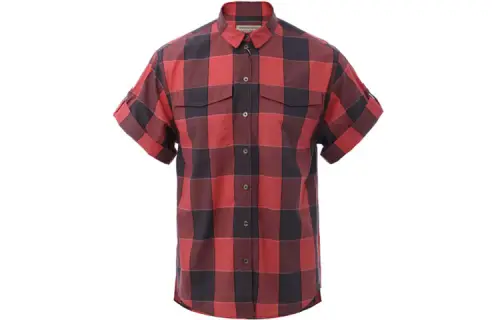 Burberry Shirt Women's Red Gray Plaid
