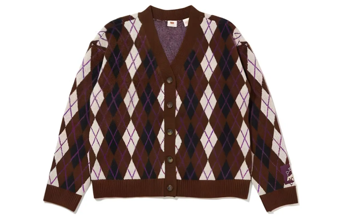 Levi's Knitwear Women's Brown V-neck Moderate Other