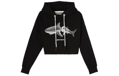 Palm Angels Shark cotton hoodie