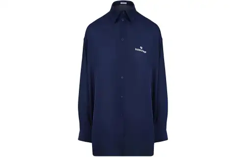 Balenciaga Printed Blouse 'Marine Blue'