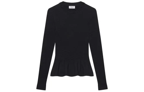 Balenciaga FW21 Slim Fit Knitwear Women's Black
