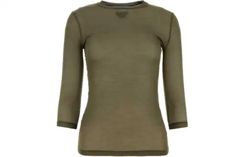 PRADA Logo Triangle Long-Sleeved Top