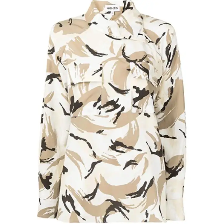 KENZO Pre Owned Abstract Print Button up Blouse