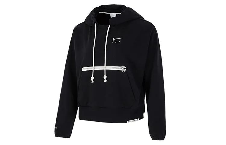 Nike Sweatshirts Women's Black Hooded Moderate Regular