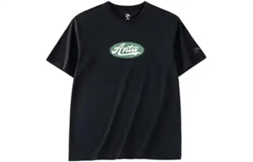 ANTA Life Collection T Shirts Women's Black Crew Neck Moderate Straight Fit