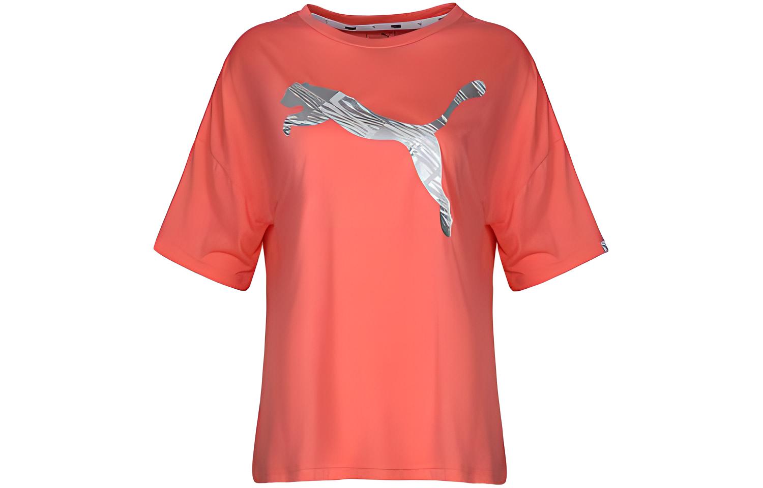 Женская футболка PUMA ESS + (розовая)