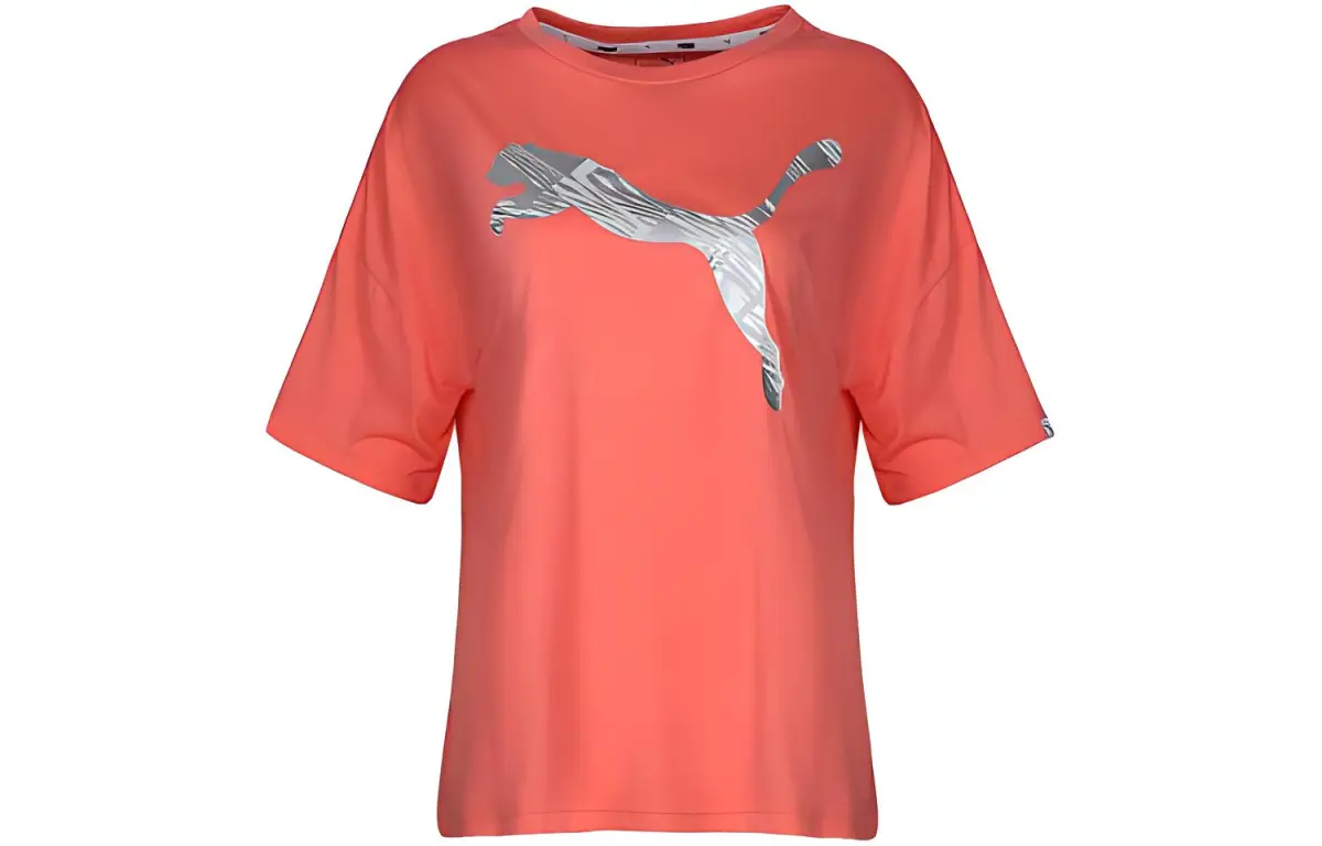 PUMA ESS+ Raglan Sleeve T Shirt Women's Pink