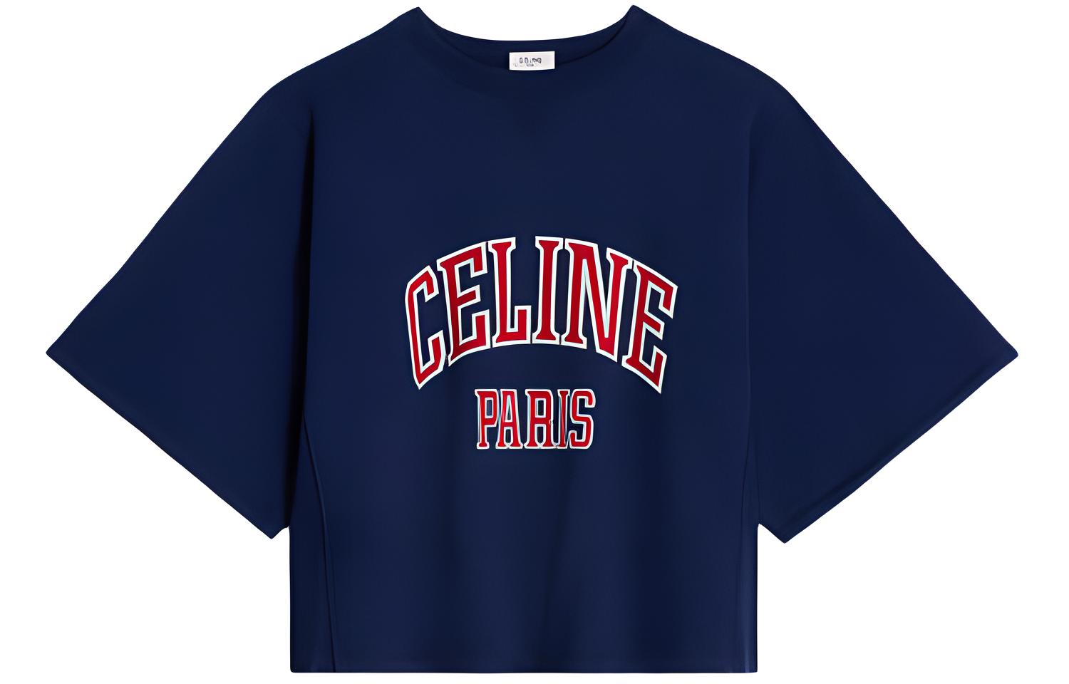 CELINE Paris Loose Sweatshirt In Cotton Fleece