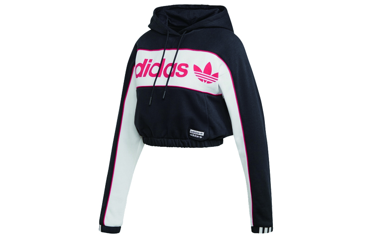 Adidas Originals Sweatshirts Women's Black Hooded Moderate