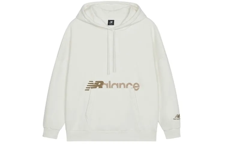 New Balance Sweatshirts Women's Ivory Hooded Moderate Regular