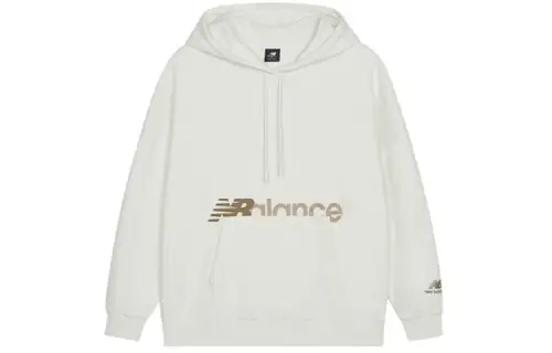 New Balance Sweatshirts Women's Ivory Hooded Moderate Regular