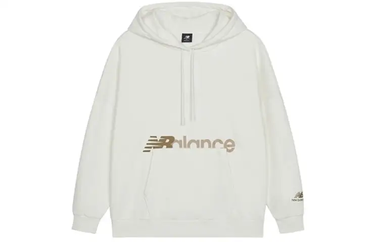 New Balance Sweatshirts Women's Ivory Hooded Moderate Regular