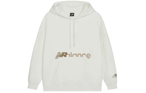 New Balance Sweatshirts Women's Ivory Hooded Moderate Regular