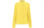PRADA Shirts Women's Yellow Lapel Moderate