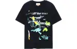 GUCCI T Shirts Women's Black Crew Neck Moderate Straight Fit