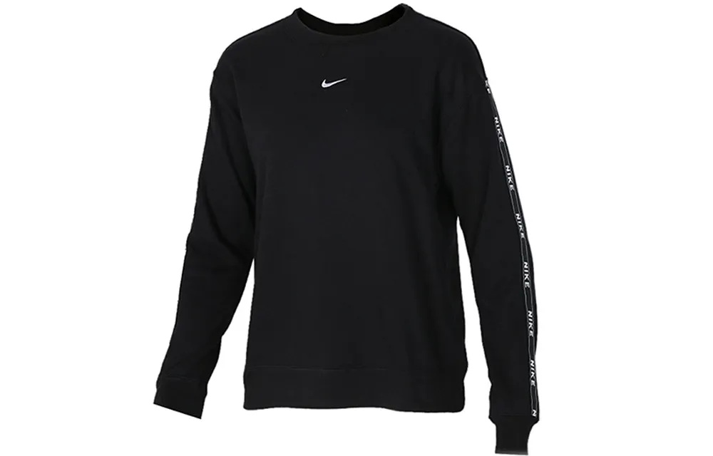 Nike Sweatshirts Women's Black Crew Neck Moderate Regular