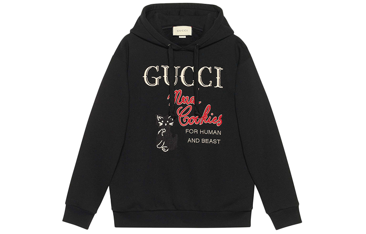 Женское худи Gucci Mad Cookies (черное)