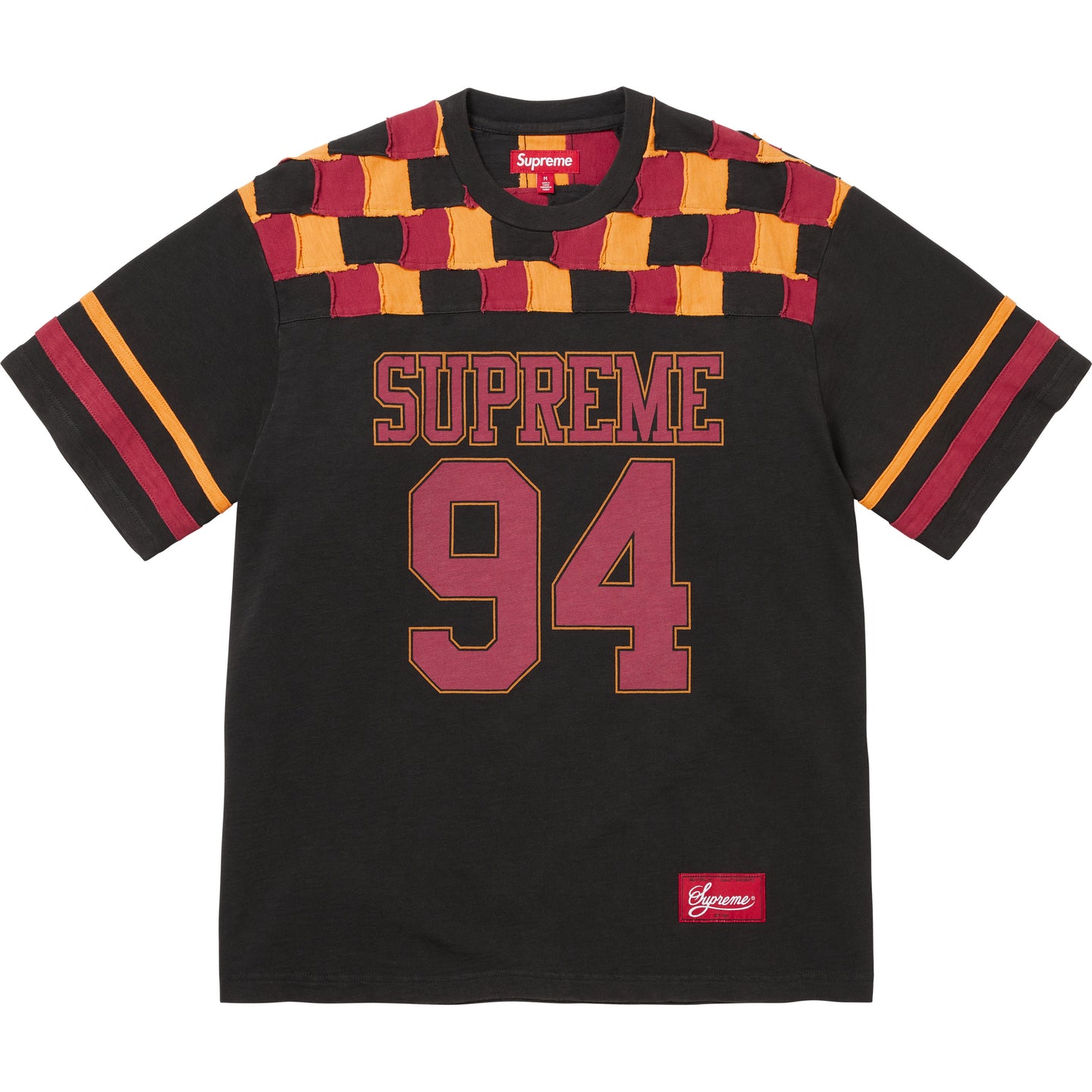 Supreme Patchwork Yoke Football T-shirt