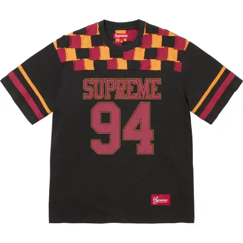 Supreme Patchwork Yoke Football T-shirt