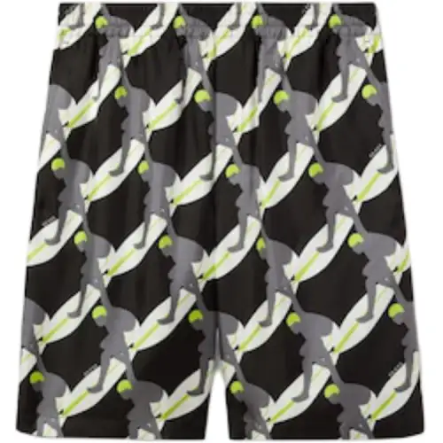 GUCCI Printed Silk Twill Shorts