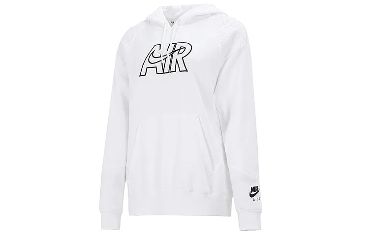 Nike Sweatshirts Women's White Hooded Moderate Regular