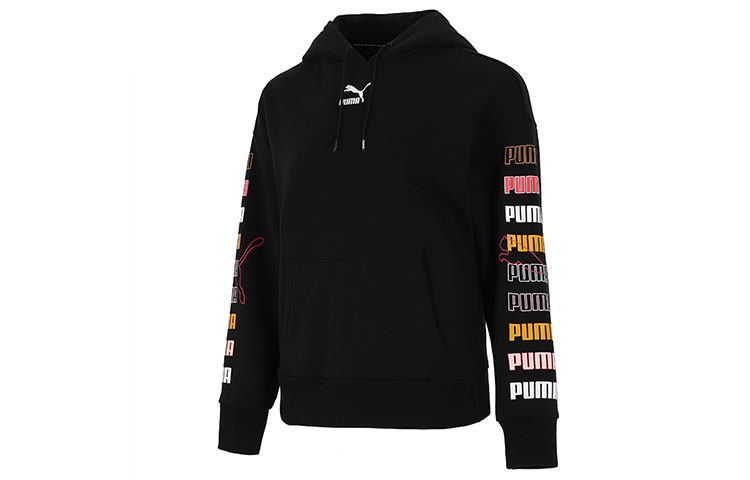 Женское худи PUMA Classics Graphics Hoodie (черное)