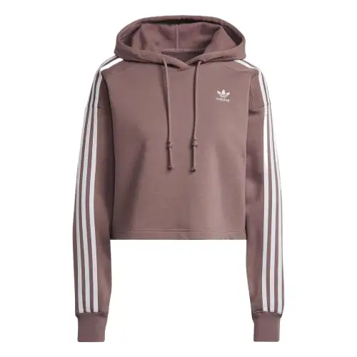 Adidas Originals Short Hoodie Sweatshirt Women's Purple