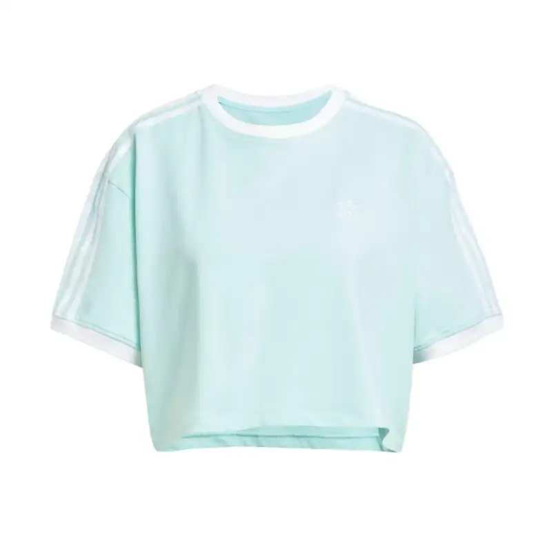 Adidas Originals Drop Shoulder Sleeve T Shirt Women's Aqua Green