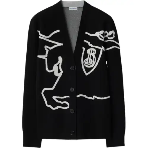 Burberry Equestrian Knight Cotton blend Cardigan
