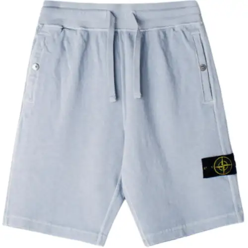 STONE ISLAND Casual Shorts Men's Sky Blue