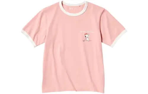 UNIQLO x PEANUTS UT T Shirt Women's Pink