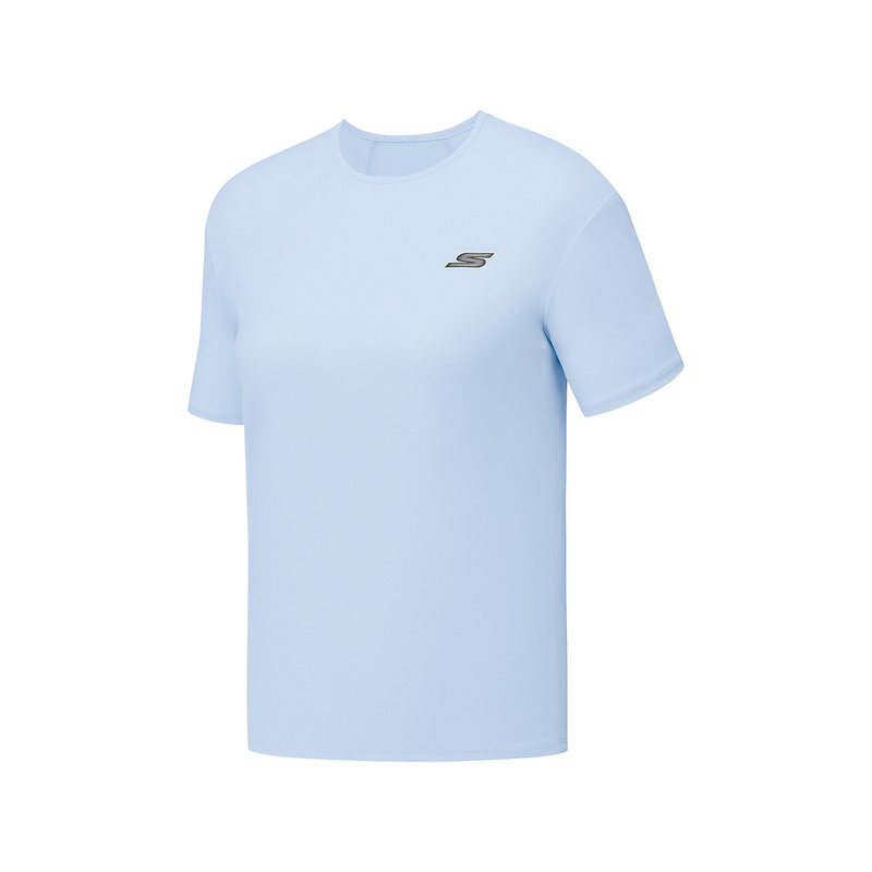 Skechers Comfortable Sports Collection SS25 T Shirt Women’s Light Blue 026P