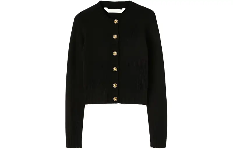 Palm Angels curved-logo wool-blend cardigan
