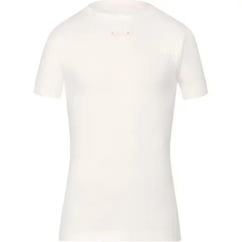 Maison Margiela Logo Patch Knitted T Shirt