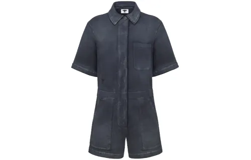 DIOR Bodysuits Women's Dark Gray Lapel