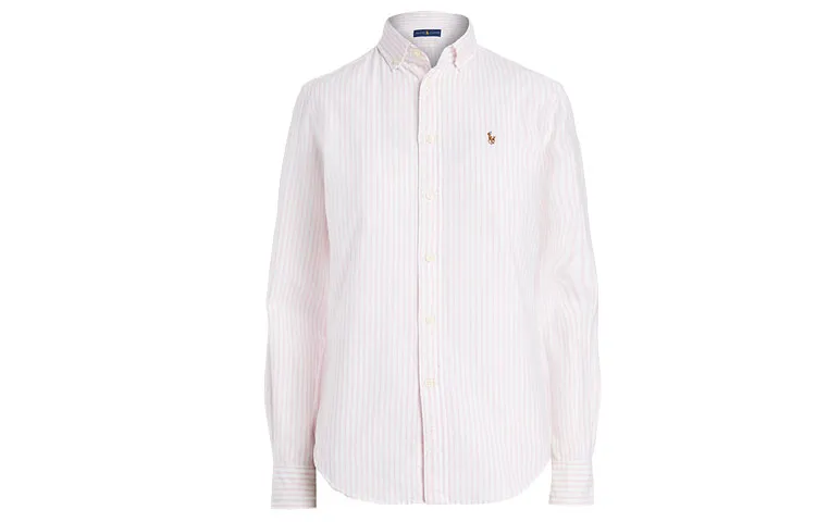 Polo Ralph Lauren Shirts Women's Pink White Lapel Moderate Other
