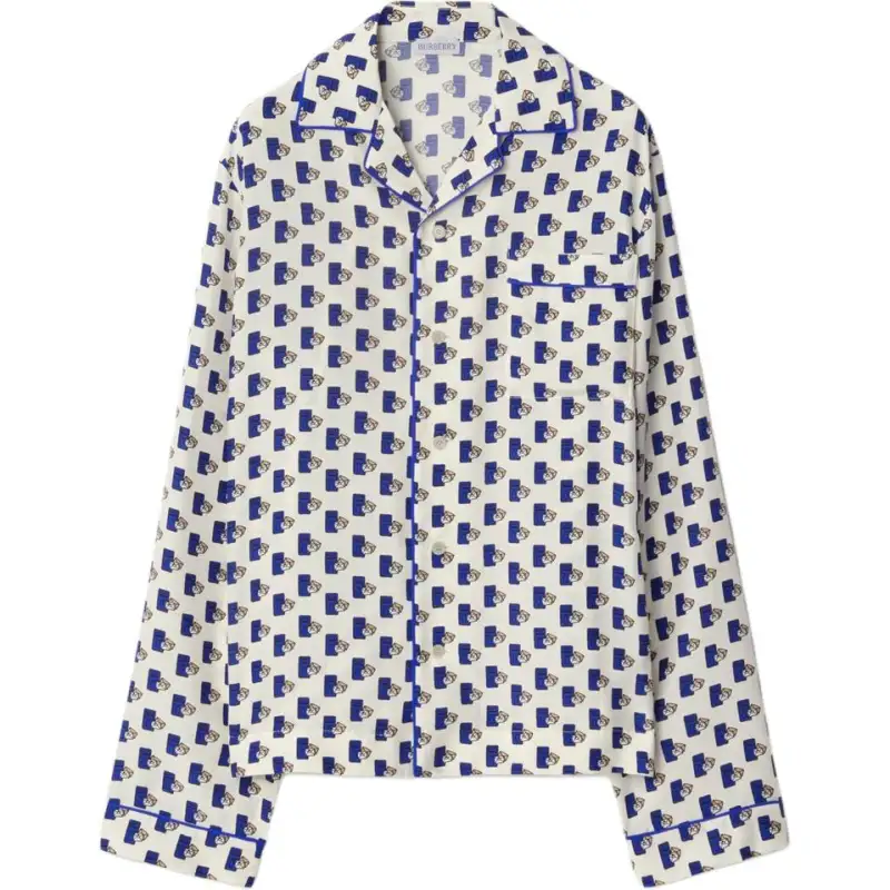 Burberry Shirts Women's Blue Cuban Collar Moderate Other