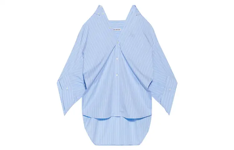 【Previous Season】Swing Twisted cotton shirt