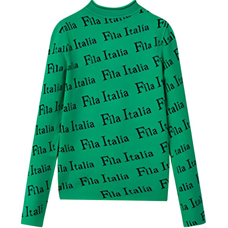 Женская кофта Fila вязаная (зеленая)