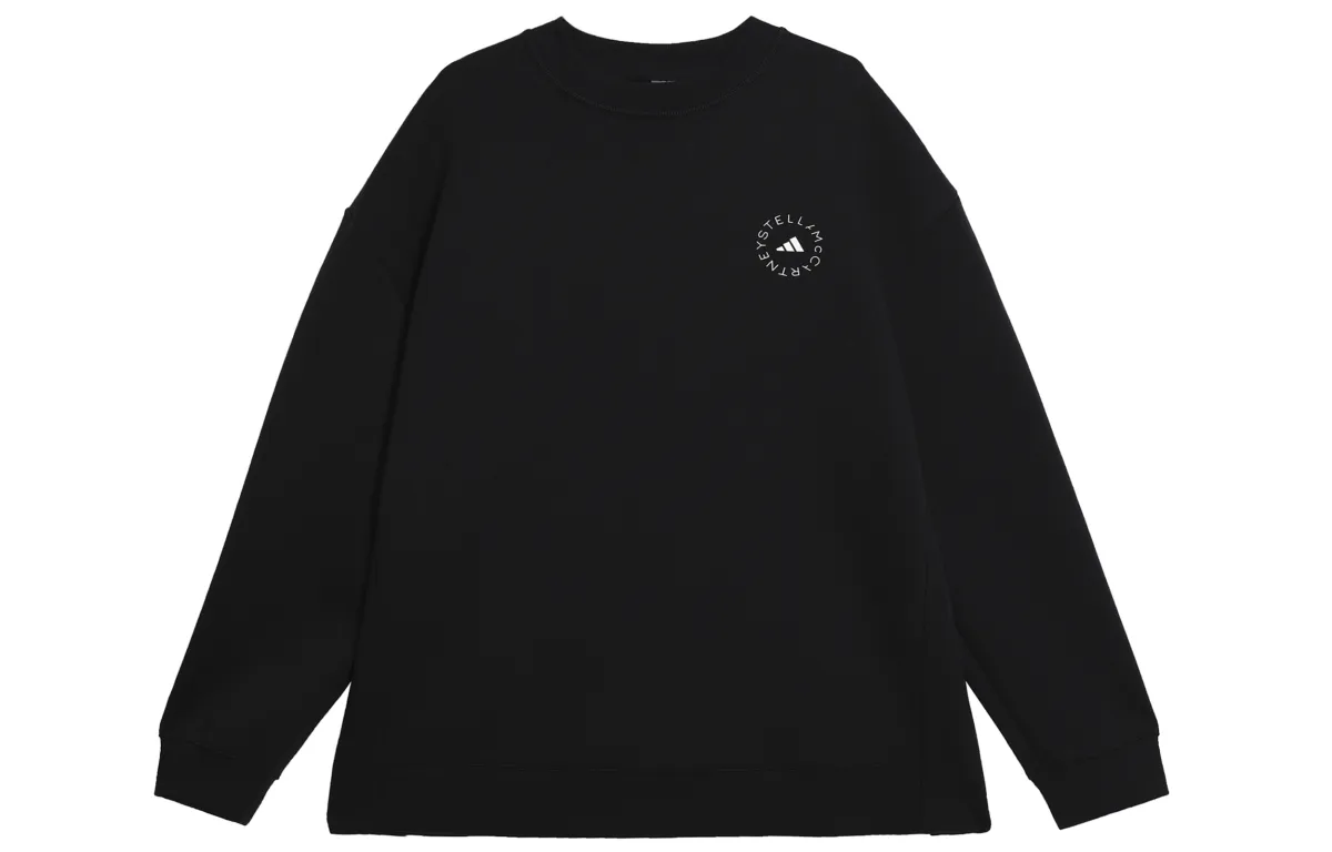 Adidas T-Shirts Women's Black Crew Neck Moderate Straight Fit
