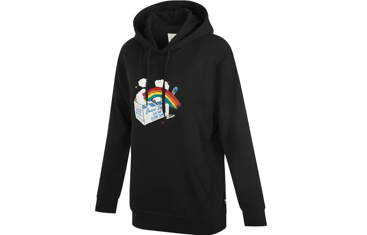 Vans Sweatshirts Women's Black Hooded (Non-detachable) Moderate