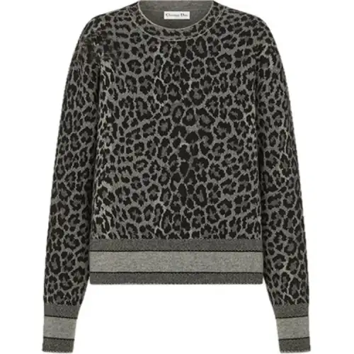 DIOR SS21 Sweater Women's Black Gray