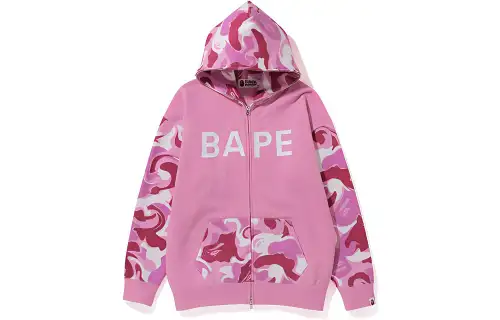 A BATHING APE Sweatshirts Women's Hooded Moderate Cardigan