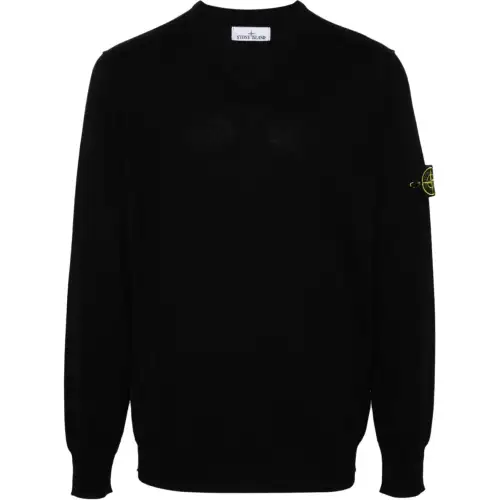 STONE ISLAND Compass badge Virgin Wool Jumper
