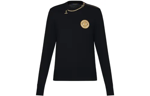 LOUIS VUITTON 1ABYRI Chain Detail Patch Sweater