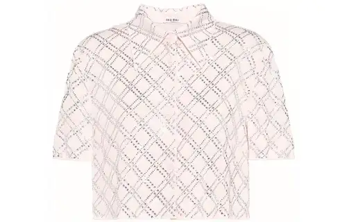 MIU MIU Shirts Women's Pink Lapel Moderate Other