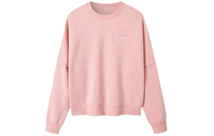 ANTA Variety Training Collection Sweatshirts Women's Cloud Color Crew Neck Moderate Regular