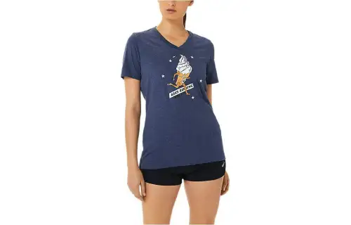 Asics Ice Cream Coming In Hot Short Sleeve T Shirt Women's Blue