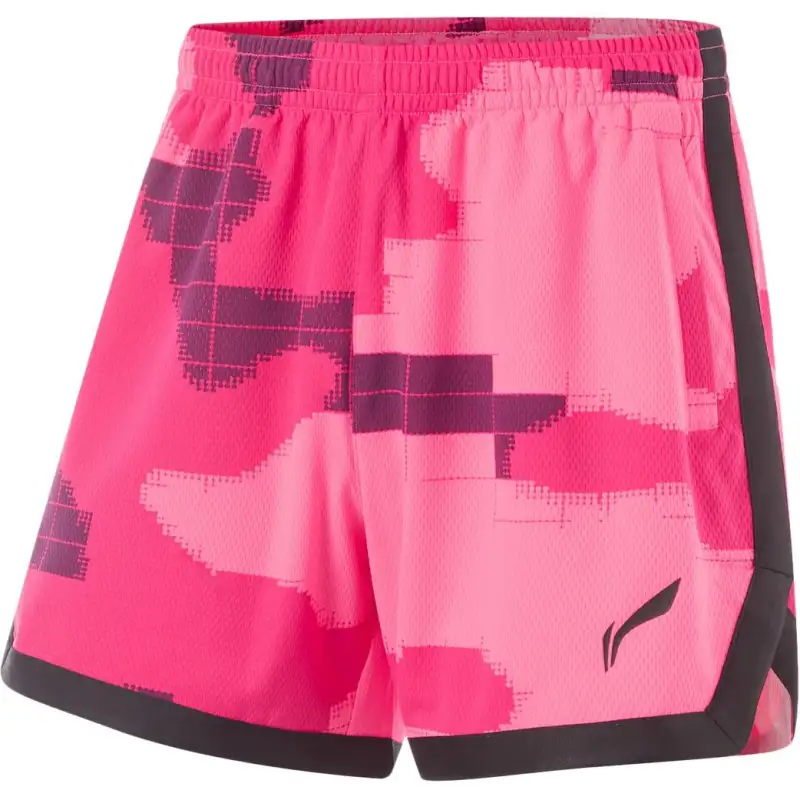 Li Ning Basketball Collection Basketball Shorts Men's Red Purple All Over Print