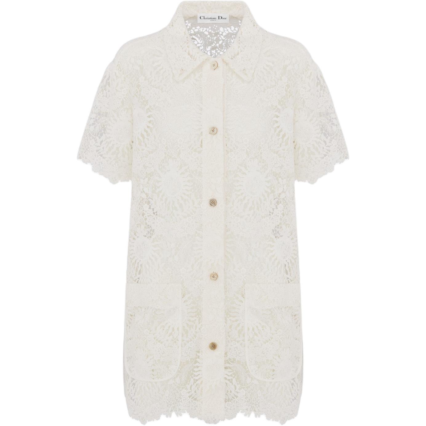 Christian DIOR Lace Button Up Top
